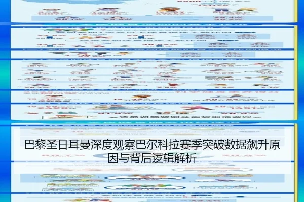 巴黎圣日耳曼深度观察巴尔科拉赛季突破数据飙升原因与背后逻辑解析